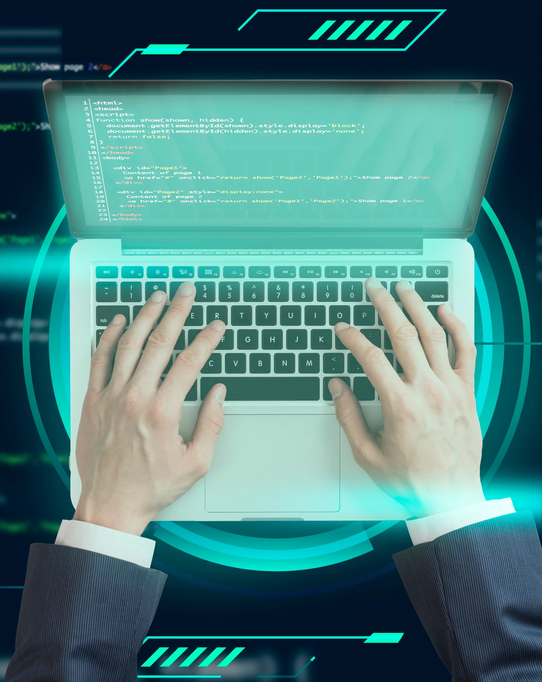 Web designer working on custom website design in San Diego